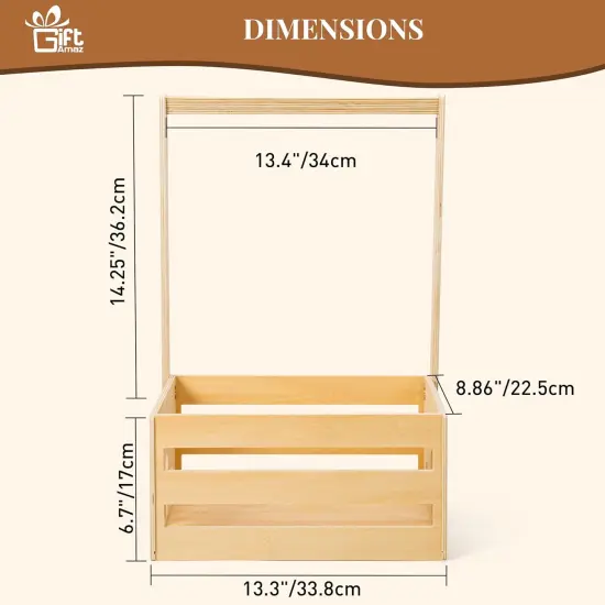 Wooden Baby Shower Crate Closet {3}