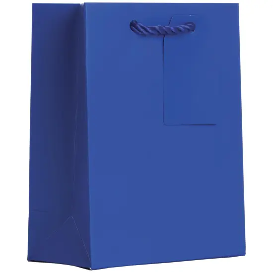 Pack/6: Matte Royal Gift Bag - 6 x 3 x 7-1/2" {1}