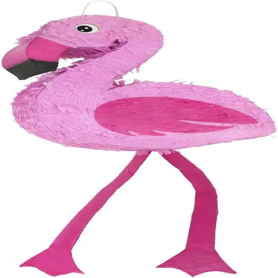 16-Inch Pink Flamingo Pinata for Kids Birthday Party, Tropical Hawaiian flamingo Party Decor. Fiestas Decorations Party Favors (16 x 13 x 4 In) {1}