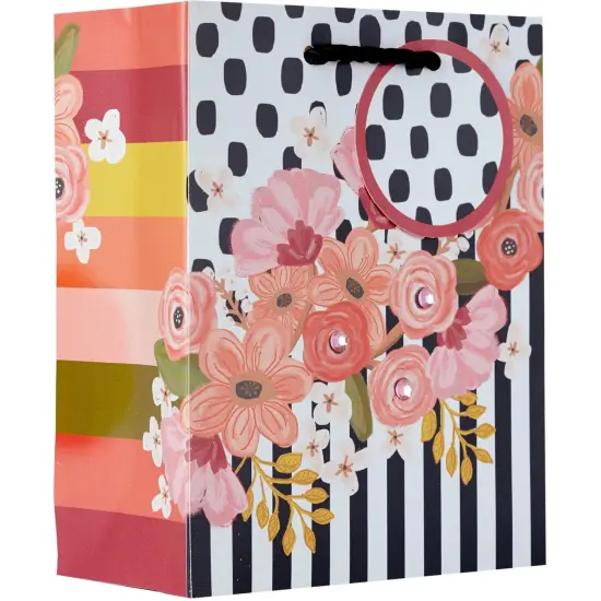 Pack/6: Floral Delight Gift Bag - 6 x 3 x 7-1/2" {1}