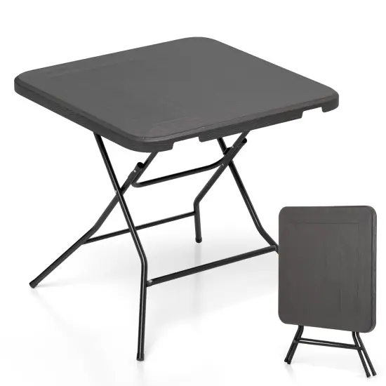 "Portable Folding Picnic Table with HDPE Top & Metal Frame, 110 lbs Capacity {1}