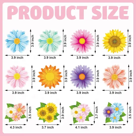 36 PCS Spring Flower Hanging Ornaments {3}