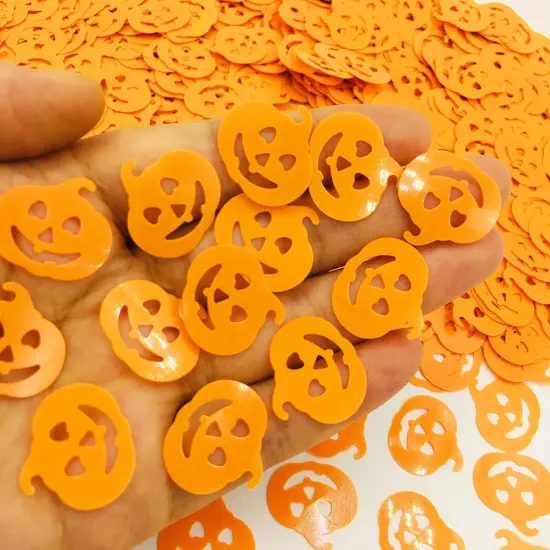 Thanksgiving Day Happy Fall Confetti Party Tableware Table Scatter Sprinkles Orange Pumpkin Spooky Party Decorations or DIY(Pumpkin) {2}