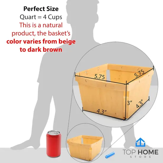 10 Pack Wood Crates Gift Baskets ; for Picking Fruit or Arts, Crafts {2}