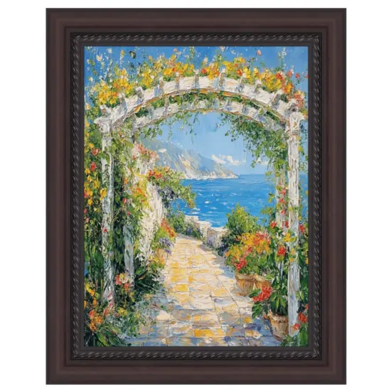 Traditional Diploma Mahogany Rope Picture Frame 12x20 frame {1}