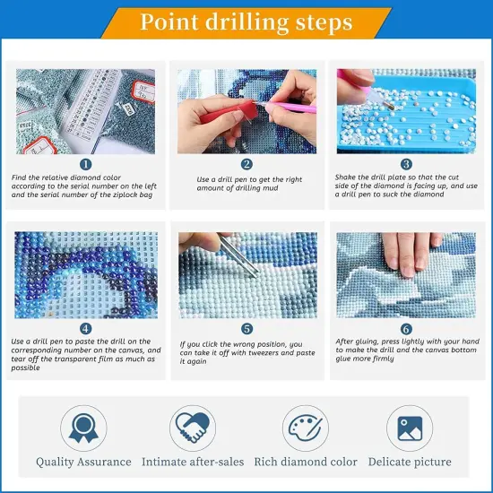 Diamond Painting Kits for Adults,5D DIY Hummingbird Diamond Art Kits Round Full Drill Gem Art and Crafts for Home Wall Decor Gift 12 X16 Inch {5}