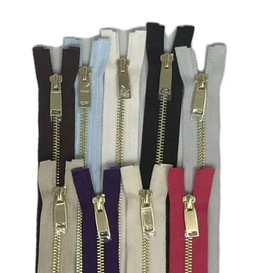 Zipper &ndash; 5MM Metal Shiny Gold 28" Special Pull {2}