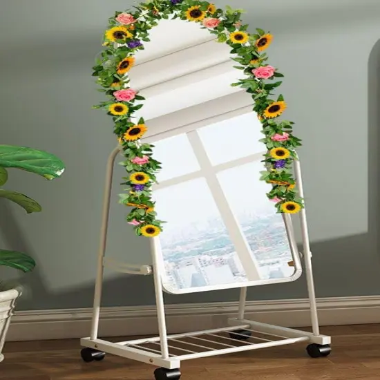 Summer Sunflower Garland &ndash; Faux Flower Hanging Vines for Home, Wall, and Arch Decor {5}