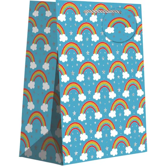 Pack/6: Over the Rainbow Gift Bag - 10 x 5 x 12-1/2" {1}