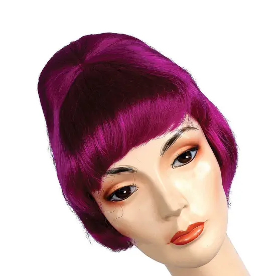 Spitcurl Bright Purple Wig {3}