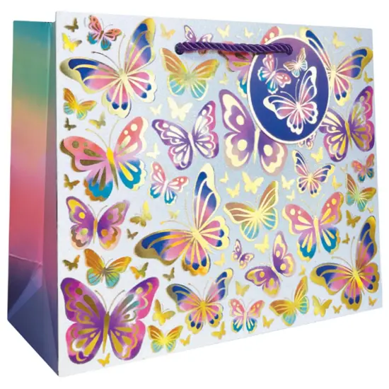 Pack/6: Beautiful Butterflies Gift Bag - 10 x 4 x 8" {1}