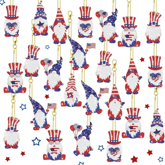24 Pcs 4th of July Diamond Art {1}