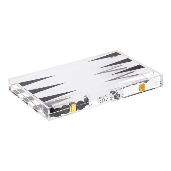 Lucite Backgammon Game {2}