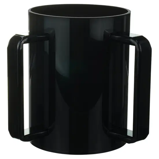 Lucite Wash Cup Black With Black Handle {1}