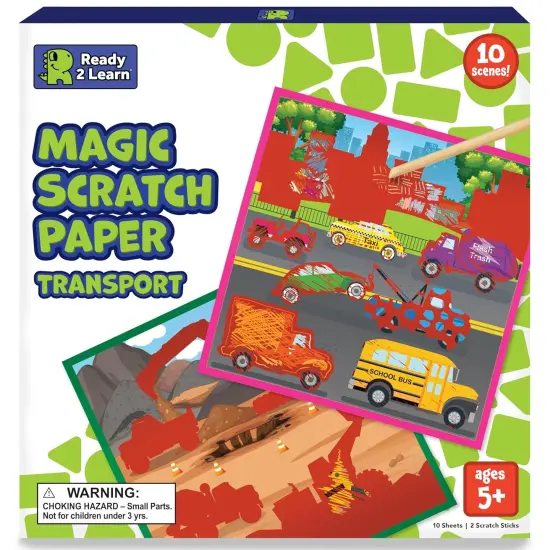 Magic Scratch Paper - Transport - 10 Vibrant Scenes {1}