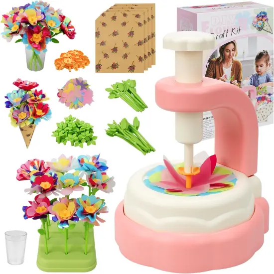 Fabric Flower Crafts Toy &ndash; DIY Art Kit for Kids {1}