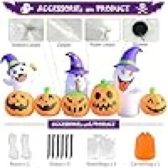 ute Blow Up Pumpkins and Ghost {5}