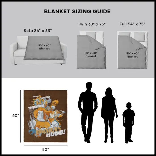 Warner Brothers Thundercats Silk Touch Sherpa Throw Blanket Thundercats hooo! {6}