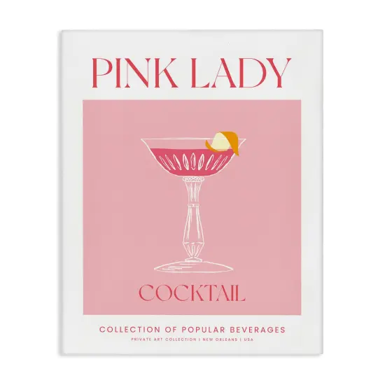 Stupell Industries Minimal Pink Lady Canvas By Lettered and Lined {1}