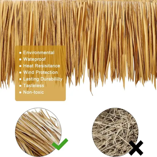 Mexican Style Artificial Palm Thatch Rolls {3}