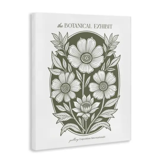 Stupell Industries Rounded Country Blooms Portrait Canvas By Lettered and Lined {3}