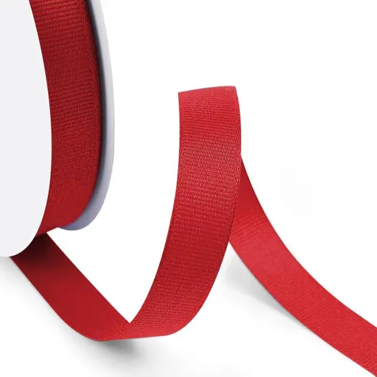 5/8" X 50 Yards Red Grosgrain Ribbon, Premium Grosgrain Ribbon for Sewing, Gift Wrapping, Bow Making, Wedding Decor, Wrapping and More (Red) {3}