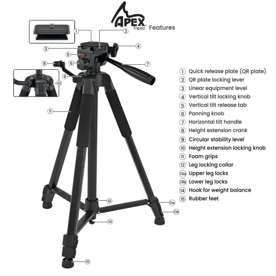 SoHo Urban Artist Pochade Box & Creative Mark Apex Camera Tripod &ndash; Portable Adjustable Paint Easel and Storage Organizer for Plein Air Artists & Photographers {6}