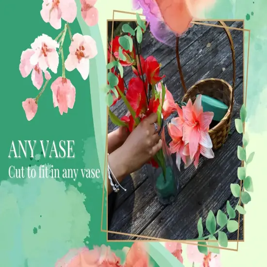 Pack of 6 Round Floral Foam Blocks for Fresh and Artificial Flowers {2}