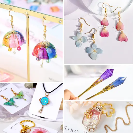 LET'S RESIN UV Resin, Upgraded 500g Crystal Clear UV Resin Hard, Low Odor Ultraviolet Epoxy Resin, UV Light Cure Solar Sunlight Activated Glue for Jewelry, Craft Decoration {3}