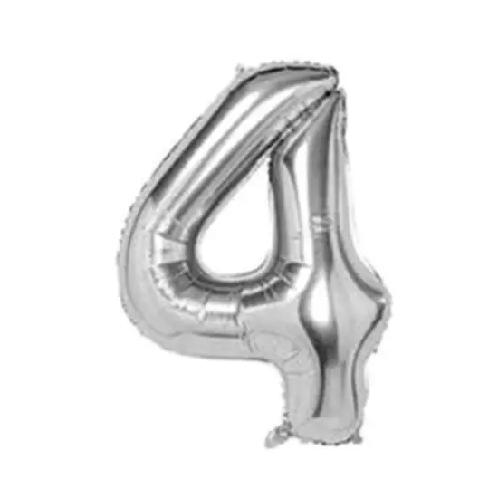 Silver Number Balloon Foil Balloon F07M1-79-4 {1}
