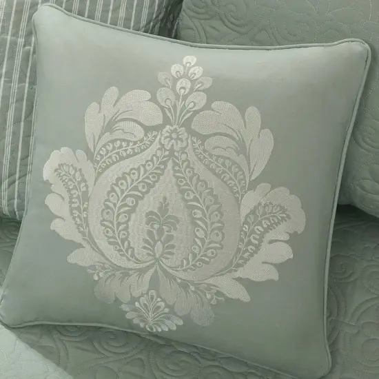 Microfiber 6-Piece Quilted Daybed Cover Set with Pillow Seafoam Green {3}