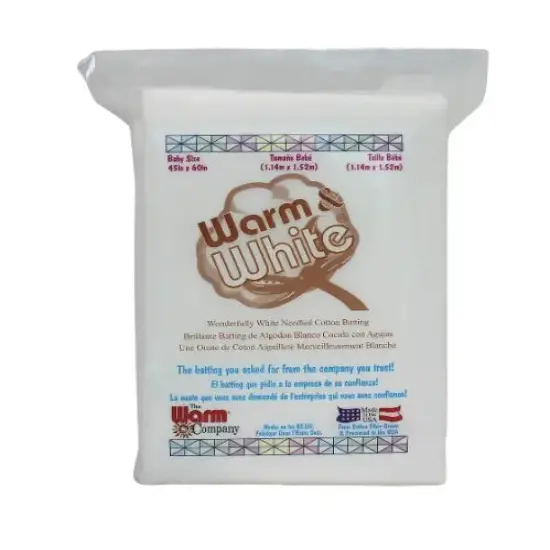 Warm & White Needled Cotton Batting {3}