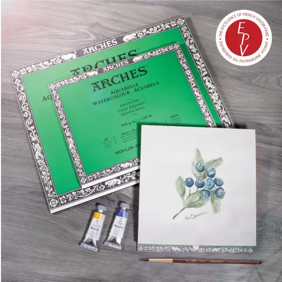 Arches Aquarelle Cold Pressed Watercolor Pad 11.69"X16.53"- 140lb, 12 Sheets {7}