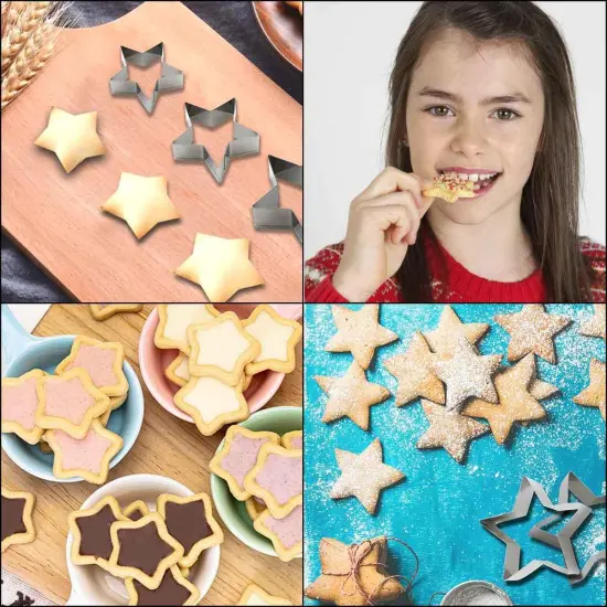6 Pieces Star Cookie Cutters Set {2}