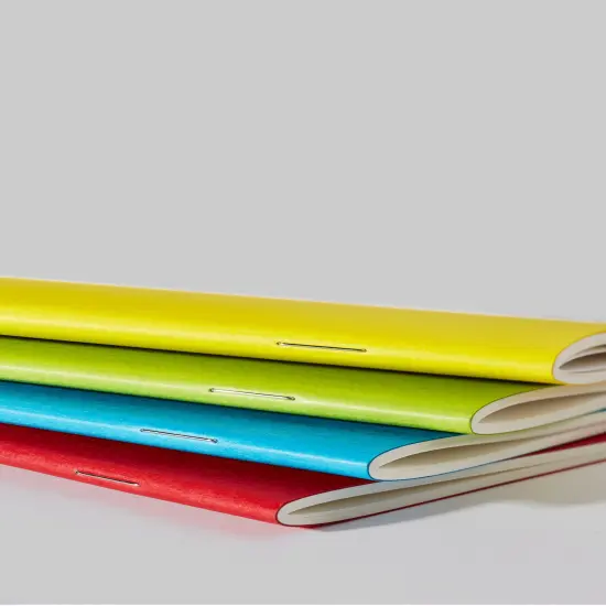 Fabriano EcoQua Pocket-Sized Notebook, 4 Notebook Pack Spring Set, Doted {4}