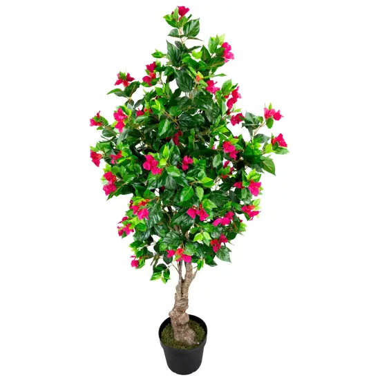 Northlight Potted Artificial Bougainvillea Tree - 74.5" - Pink Green {5}