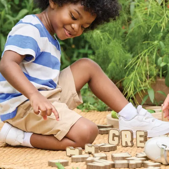 Kaplan Early Learning Company Bark Block Letters - 36 Pieces {3}