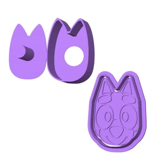 Blue Heeler Cake Pop Mold Round face {4}