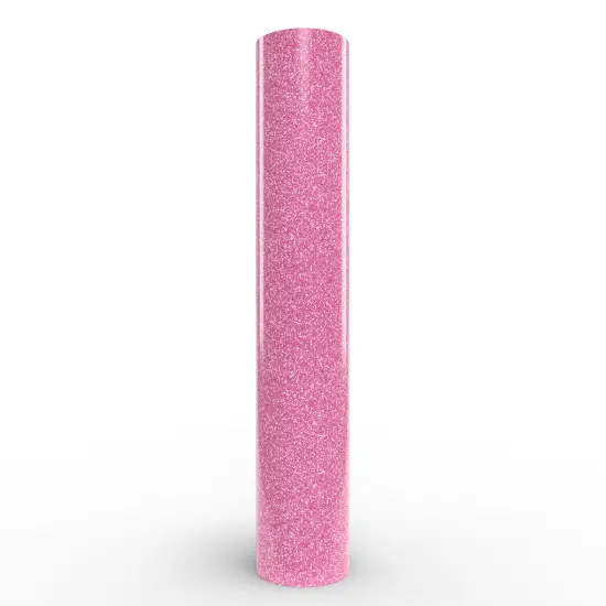 Siser&reg; Glitter Heat Transfer Vinyl, 11.8" x 60" Flamingo Pink {1}