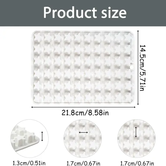 2Pcs Mini Star Silicone Mold {3}