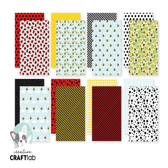 Creative Craftlab Friendz Designer Paper pad 8.25"X 5.83"-Bee-lightful {4}