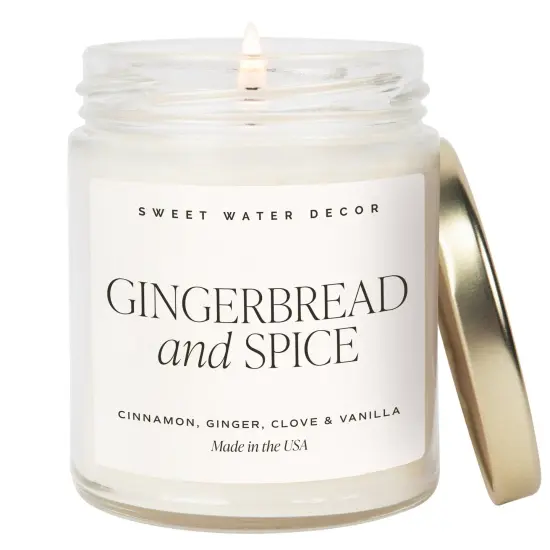 GINGERBREAD AND SPICE SOY CANDLE {1}