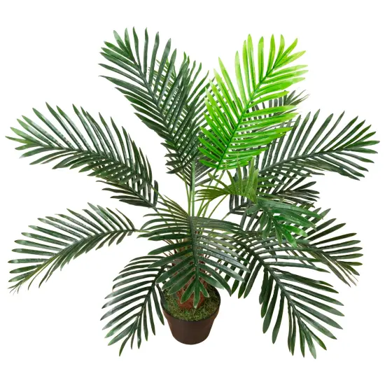 Northlight Artificial Miniature Potted Palm Plant - 35" Green {5}