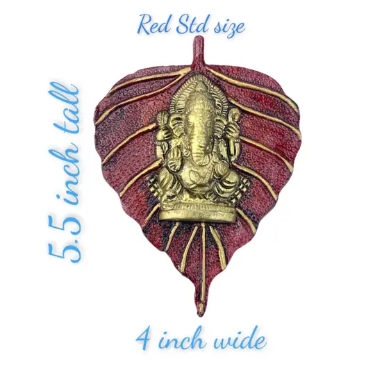 Leaf Ganesha Return Gift, Diwali Navrathri Decoration, Ganesh Wall Decor,housewarming Gift,indian Wedding, Pooja Puja Favor, Idol Statues, Feng Shui {5}