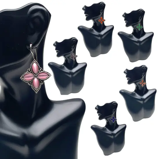 Dangle Earrings for Women Indian Stud Earring Bollywood Style Jewelry for Birthday Valentine's Day Gift for Her - Earrings for Jewelry Gifts PINK {2}