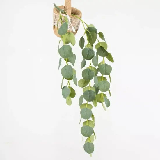 3 Green 41 in Silk Eucalyptus Leaves Hanging Artificial PLANT STEMS Party Events {1}
