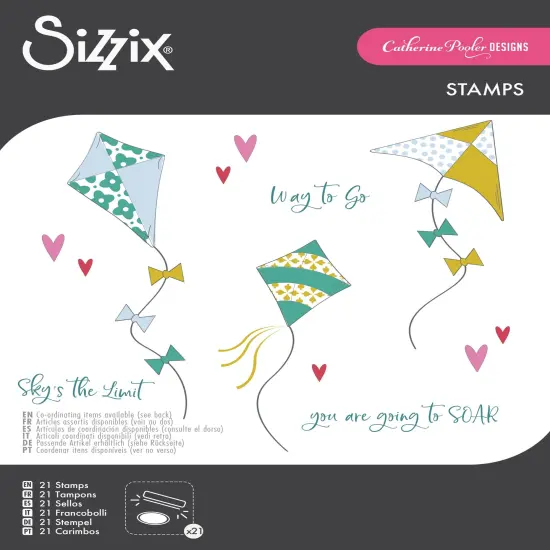 Sizzix Clear Stamps Set 21/Pkg by Catherine Pooler-Sky's the Limit {1}