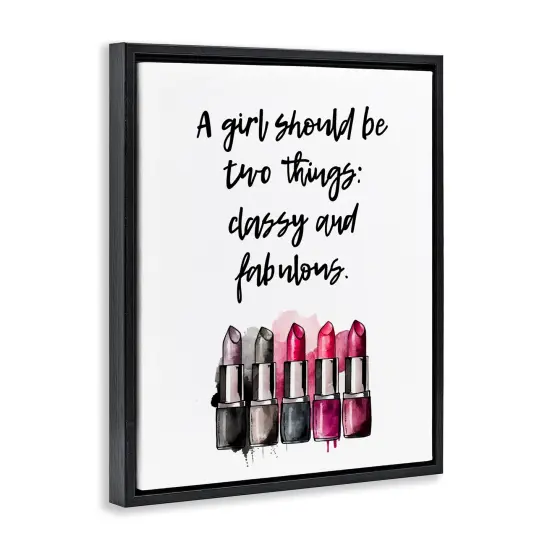 Stupell Industries Classy Fabulous Lipsticks Floater Framed Canvas Wall Art Design by Svetlana Aleynikova {3}