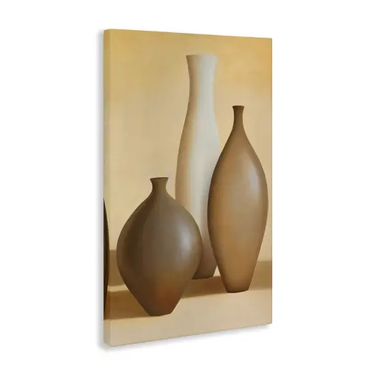 Stupell Industries Natural Pottery Bottles Canvas Wall Art Design by Arlene Stevens {3}