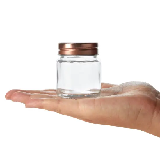 12 Pack Mini Mason Jar Shot Glasses with Lids, 2 oz for Ginger Shots, Juices, Cocktails, Homemade Sauces Clear {6}